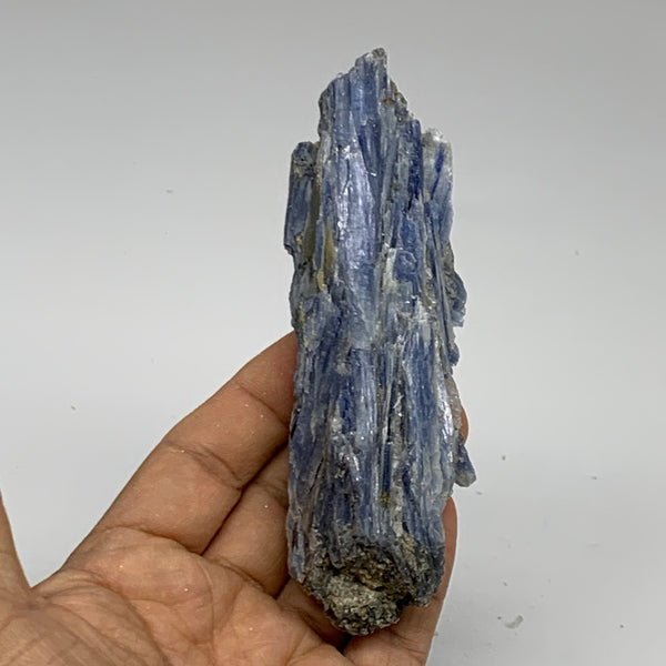 158.9g, 4.7"x1.9"x1.5",Blue Kyanite Quartz  Mineral Specimen @Brazil, B32883