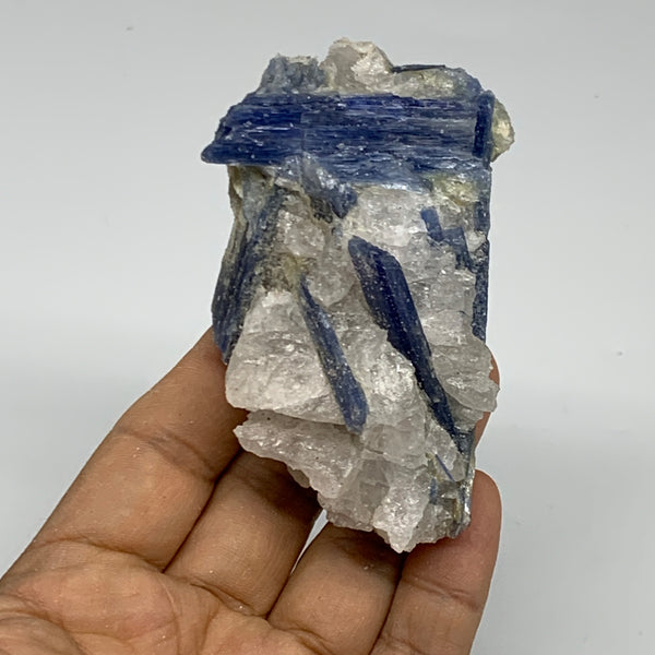 172.3g,3.3"x1.9"x1.3",Blue Kyanite Quartz  Mineral Specimen @Brazil, B32885