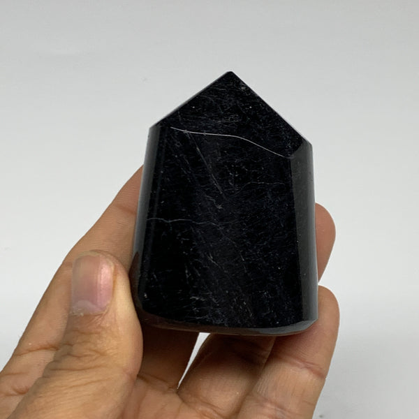 178.1g, 2.3"x1.8"x1.2" Black Tourmaline Tower Obelisk Point Crystal, B31570