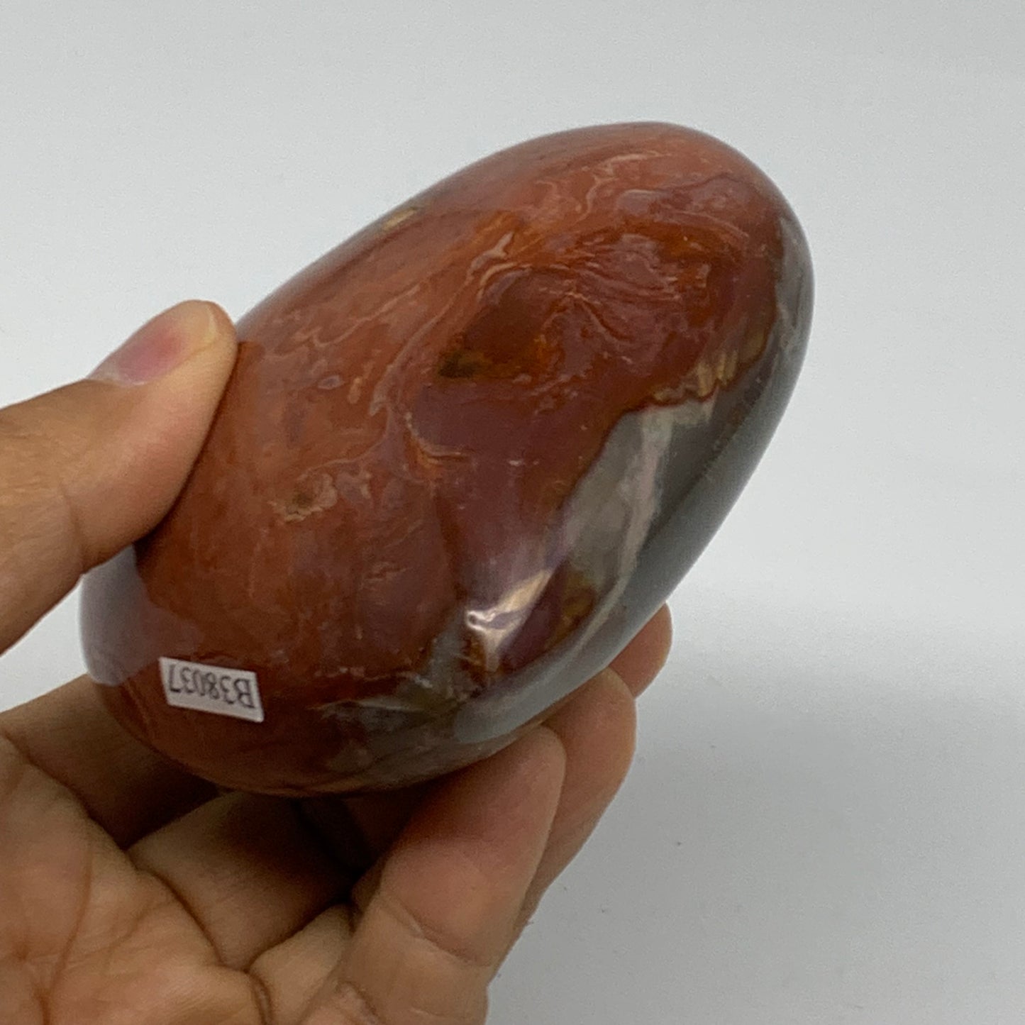 0.78 lbs, 3.1"x3.4"x1.7", Polychrome Jasper Heart Polished Crystal, B38037