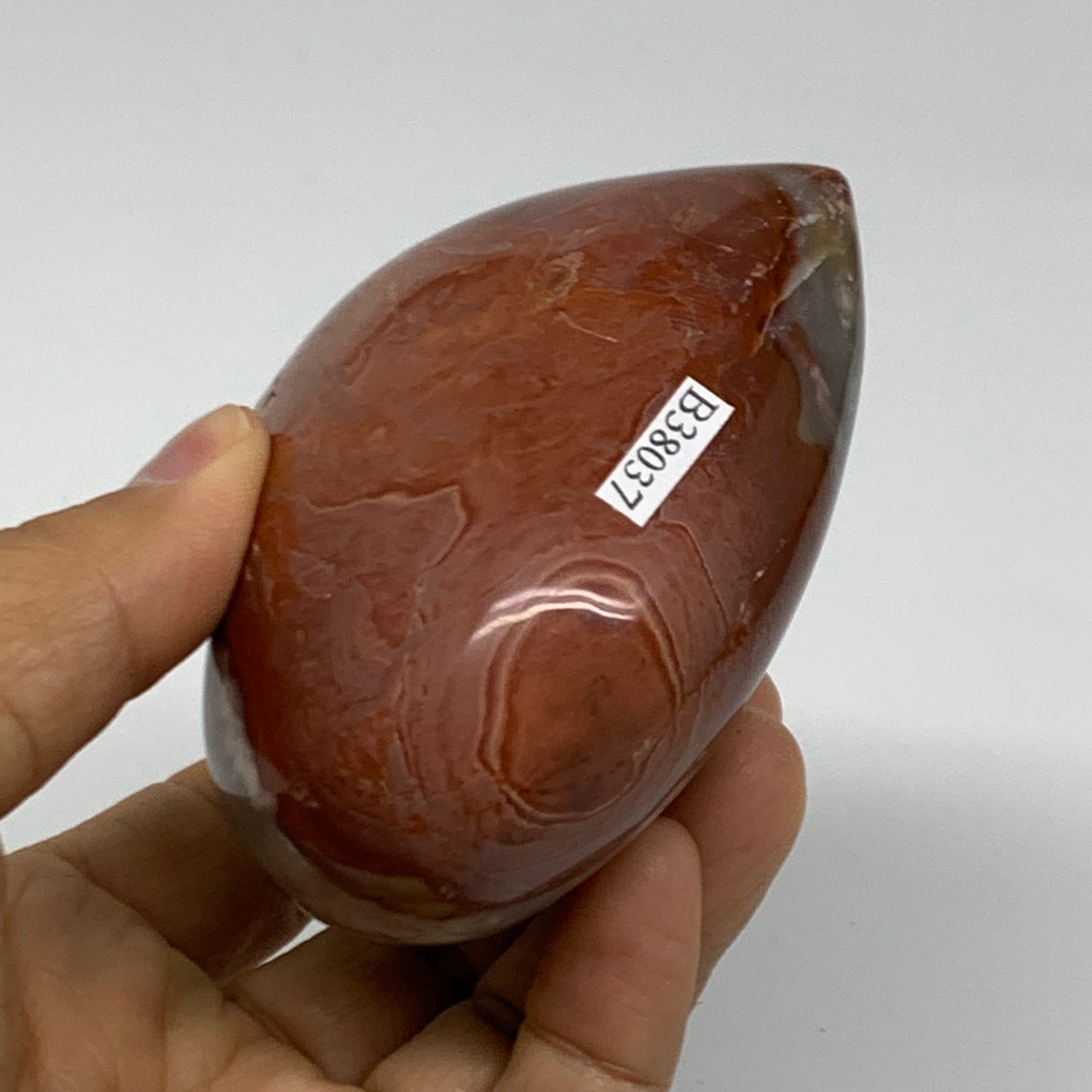 0.78 lbs, 3.1"x3.4"x1.7", Polychrome Jasper Heart Polished Crystal, B38037