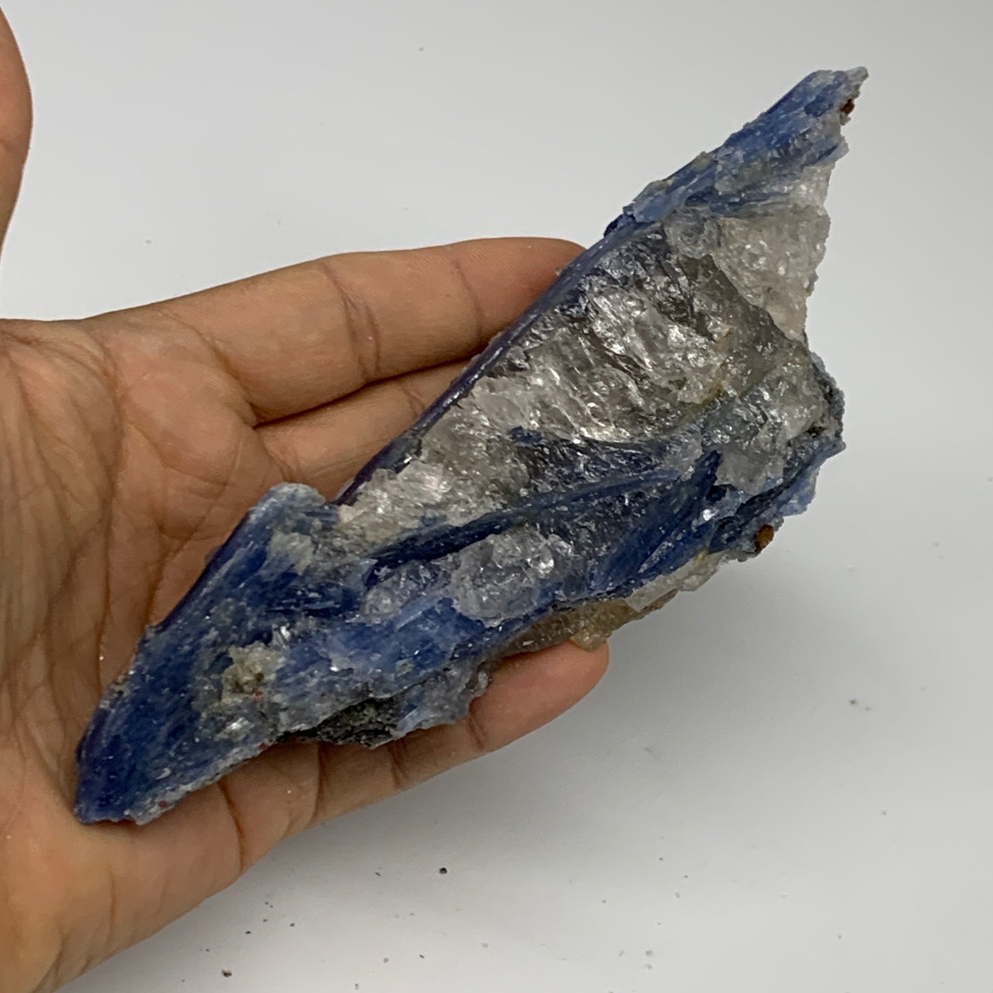 253.6g,6.6"x2"x1.1",Blue Kyanite Quartz  Mineral Specimen @Brazil, B32887