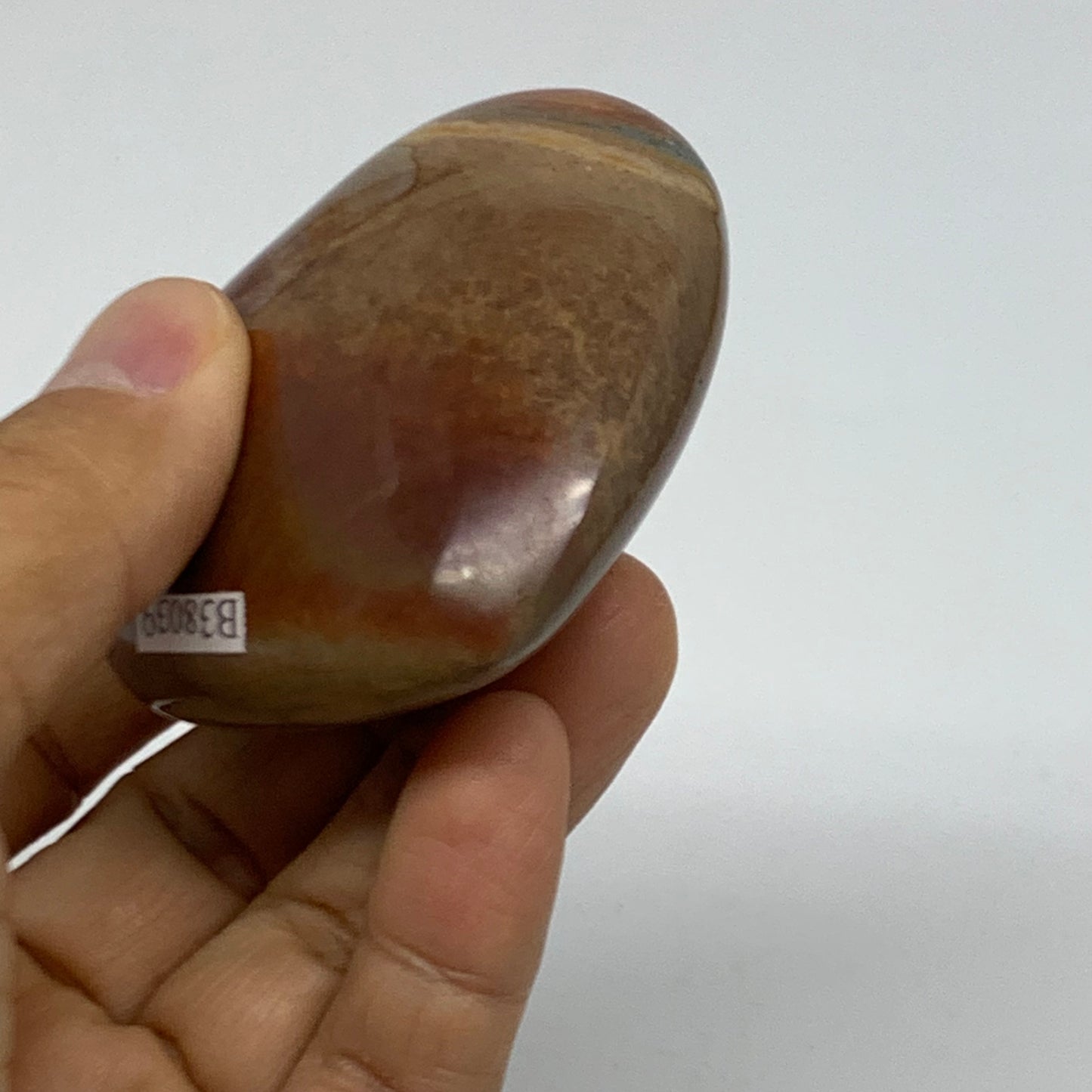 0.29 lbs, 2.3"x2.5"x1.2", Polychrome Jasper Heart Polished Crystal, B38039