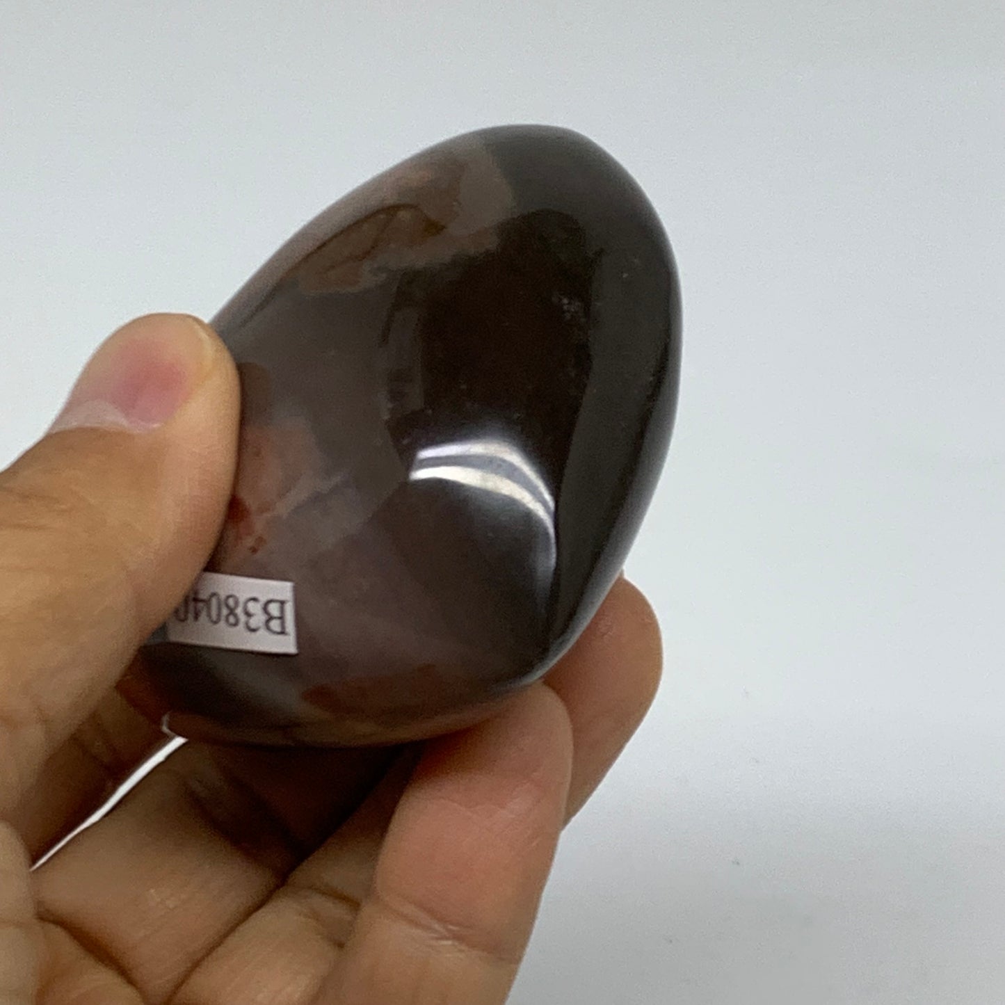 0.36 lbs, 2.3"x2.6"x1.4", Polychrome Jasper Heart Polished Crystal, B38040