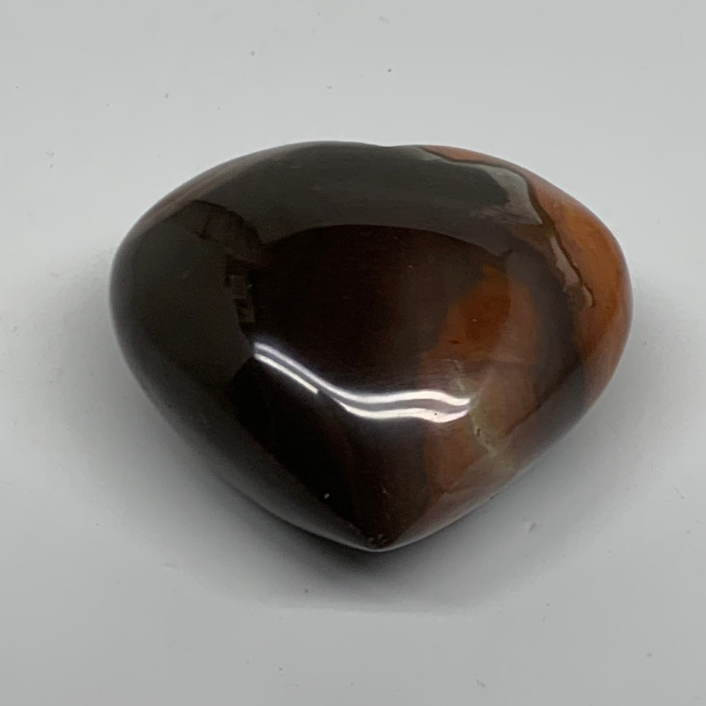 0.36 lbs, 2.3"x2.6"x1.4", Polychrome Jasper Heart Polished Crystal, B38040