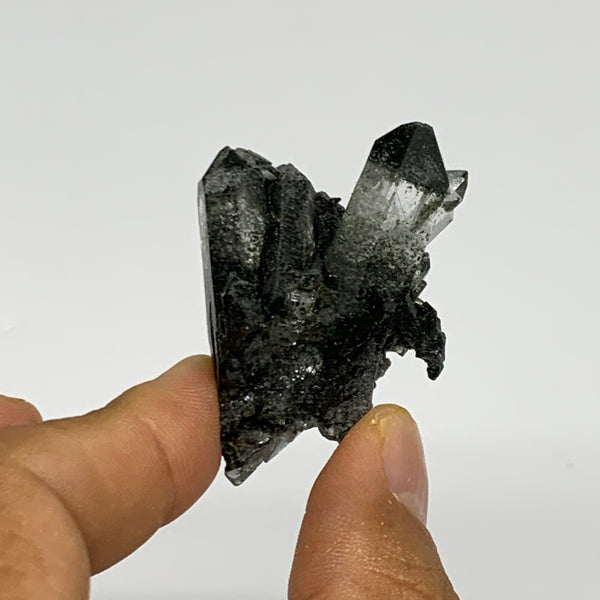 20.4g, 1.9"x1.2"x0.7", Chlorine Quartz Crystal Mineral,Specimen Terminated,B2774