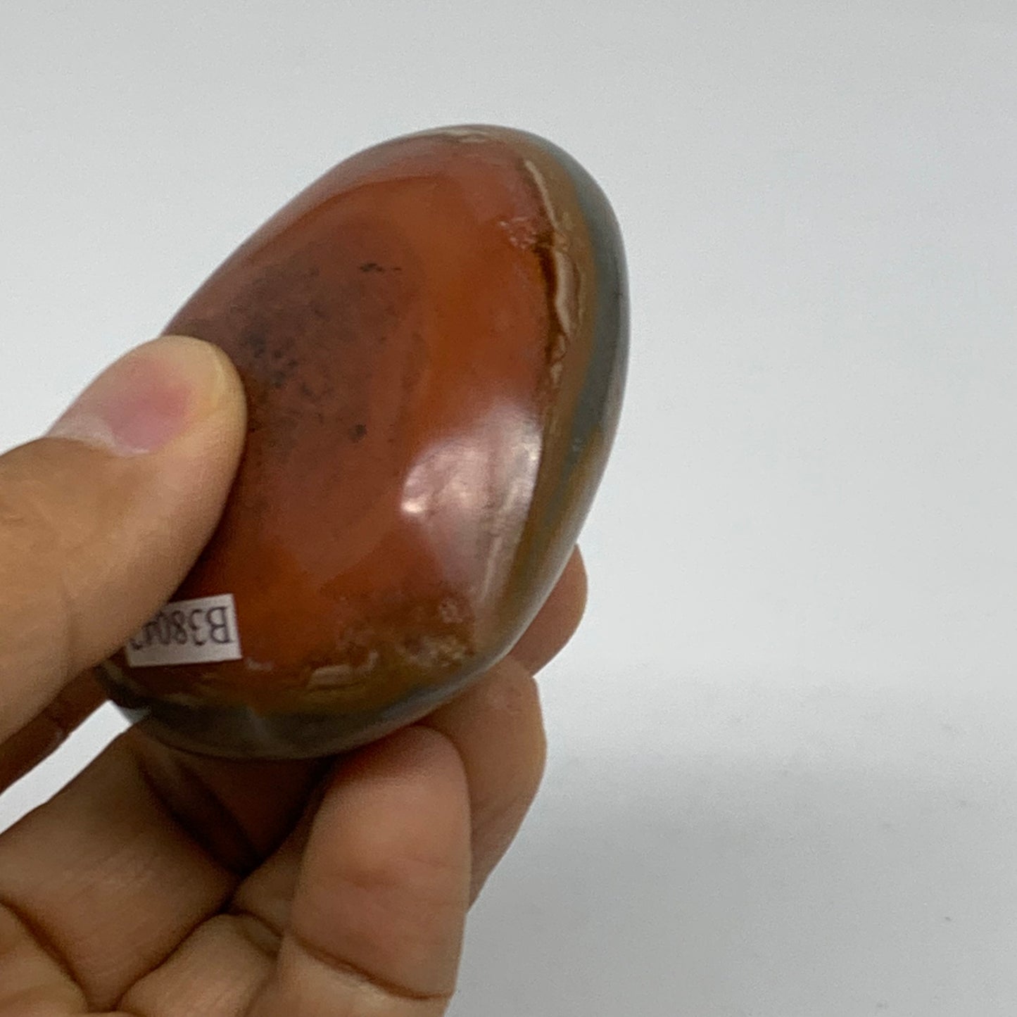 0.26 lbs, 2.2"x2.4"x1.1", Polychrome Jasper Heart Polished Crystal, B38042