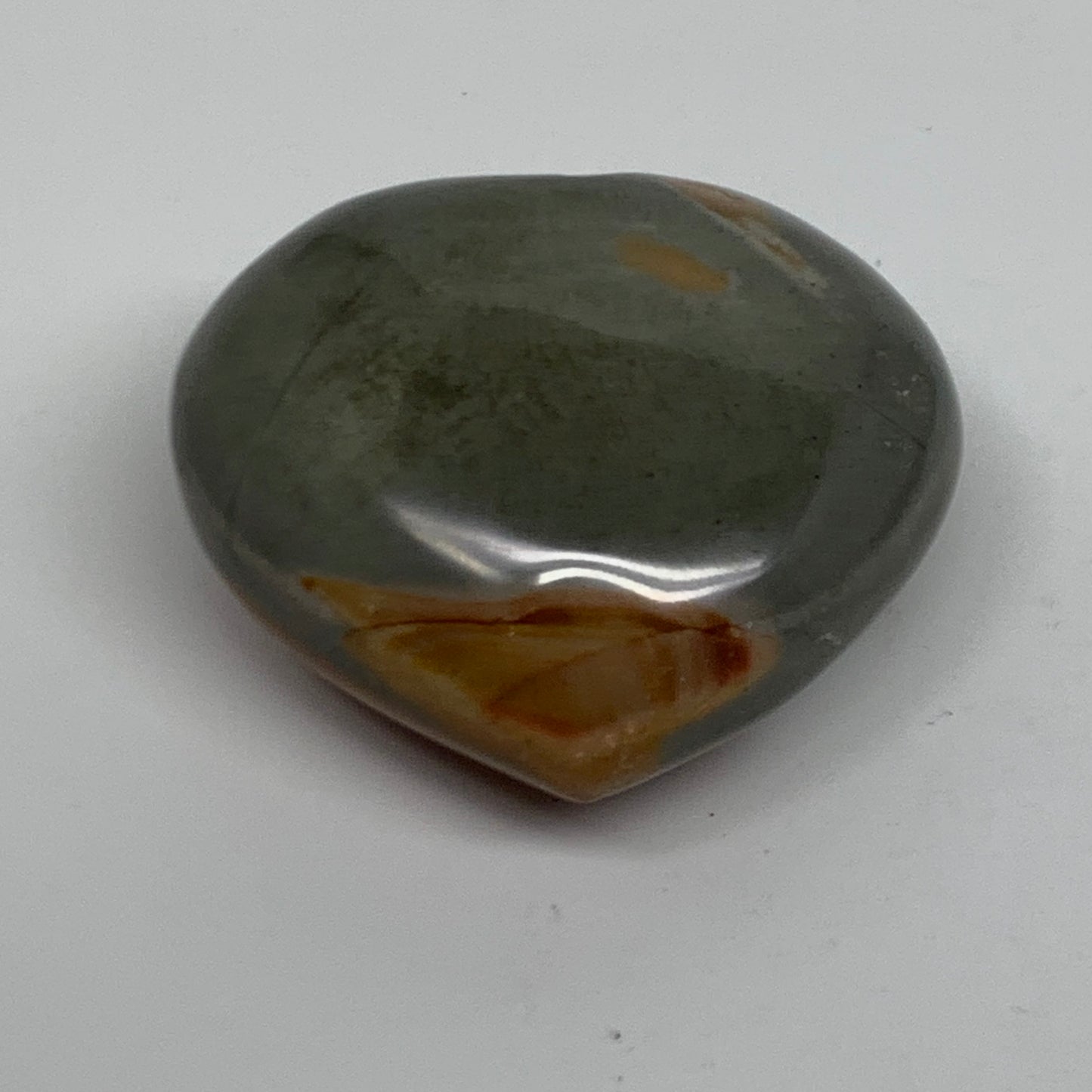 0.26 lbs, 2.2"x2.4"x1.1", Polychrome Jasper Heart Polished Crystal, B38042