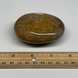 178.9g, 2.8"x2.2"x1.3" Natural Ocean Jasper Palm-Stone Orbicular Jasper, B30740
