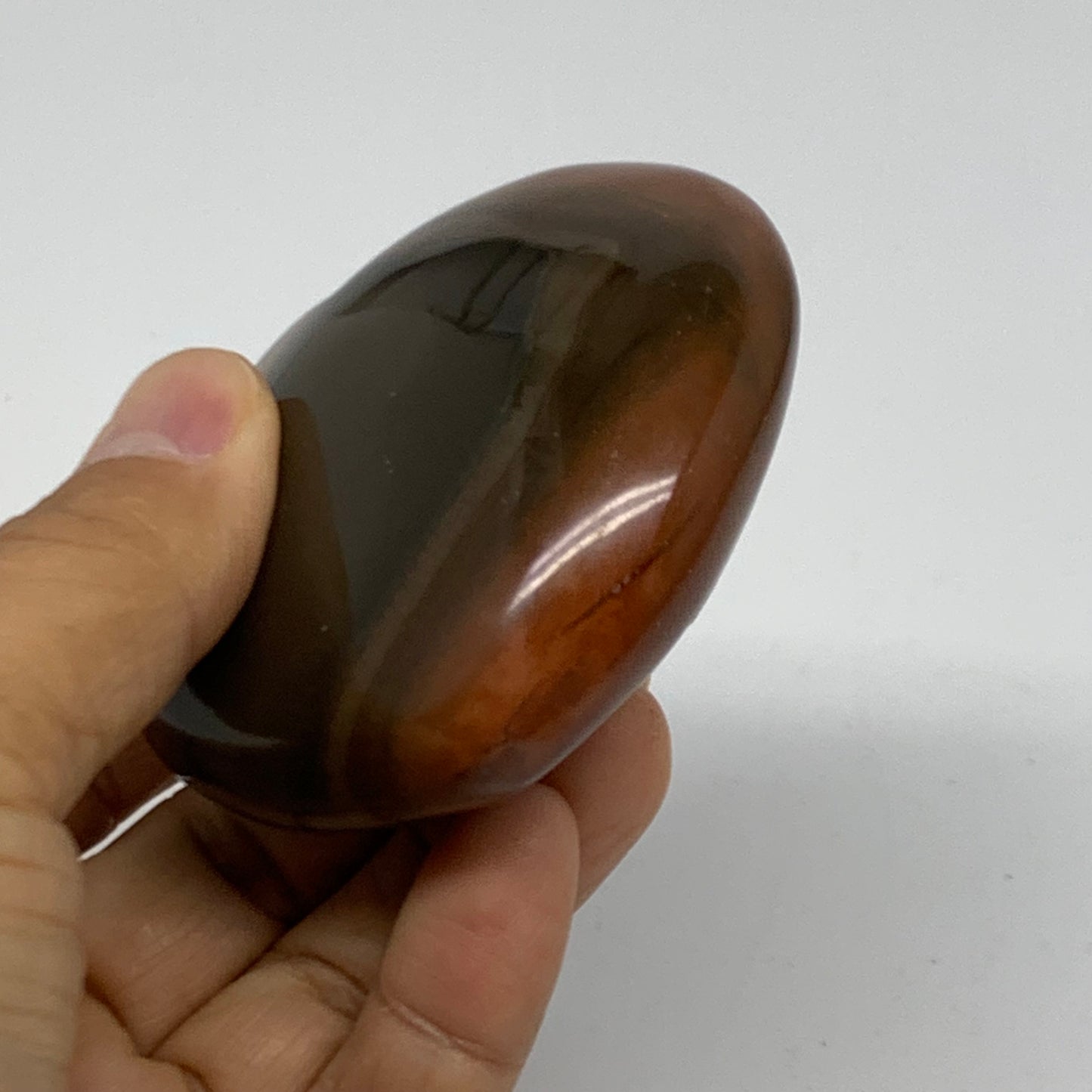 0.37 lbs, 2.5"x2.7"x1.2", Polychrome Jasper Heart Polished Crystal, B38044