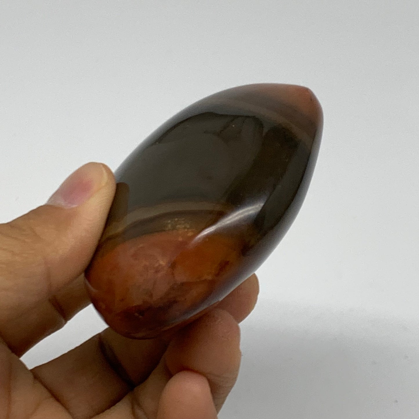 0.37 lbs, 2.5"x2.7"x1.2", Polychrome Jasper Heart Polished Crystal, B38044