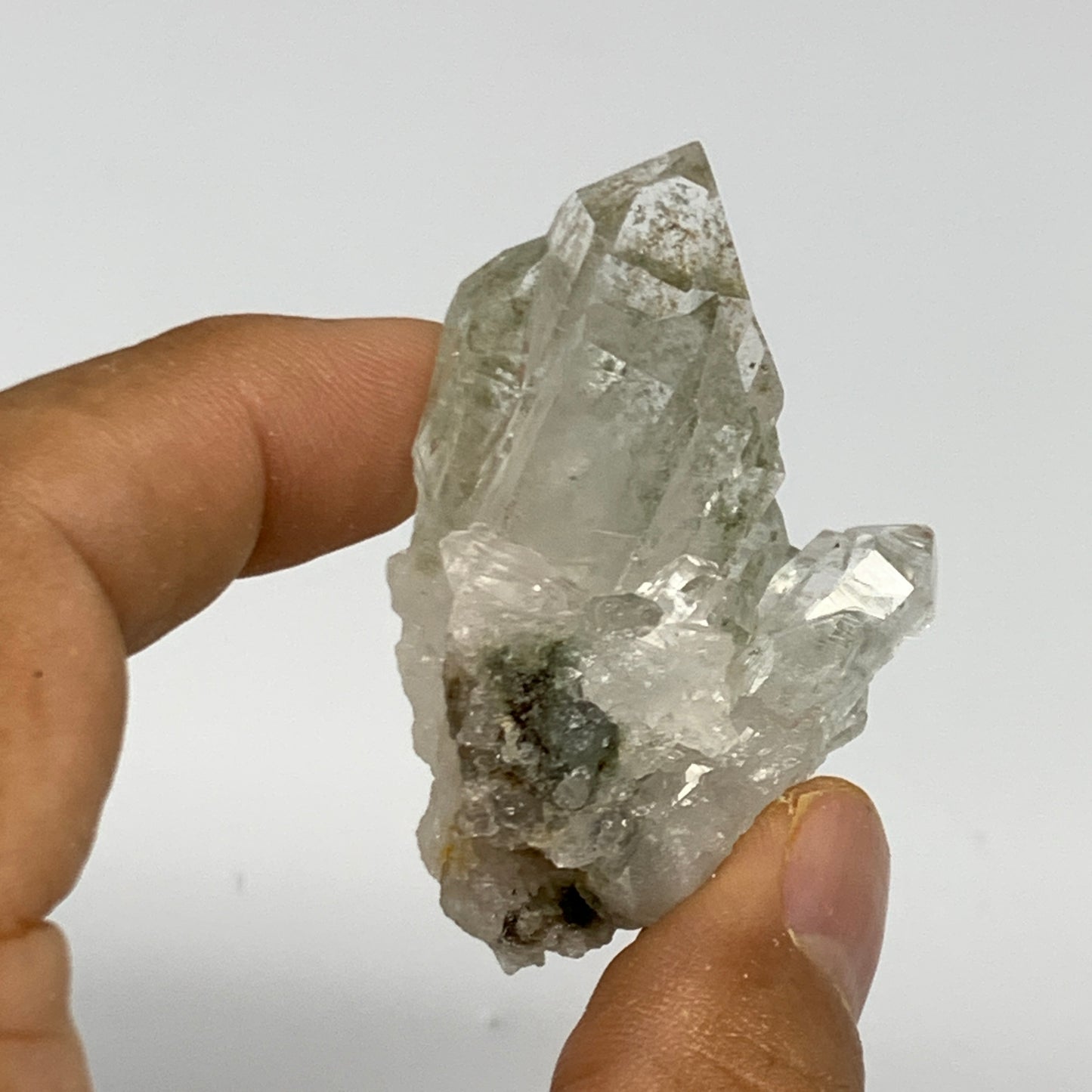 41.3, 2.1"x1.3"x1.3", Chlorine Quartz Crystal Mineral,Specimen Terminated,B27744
