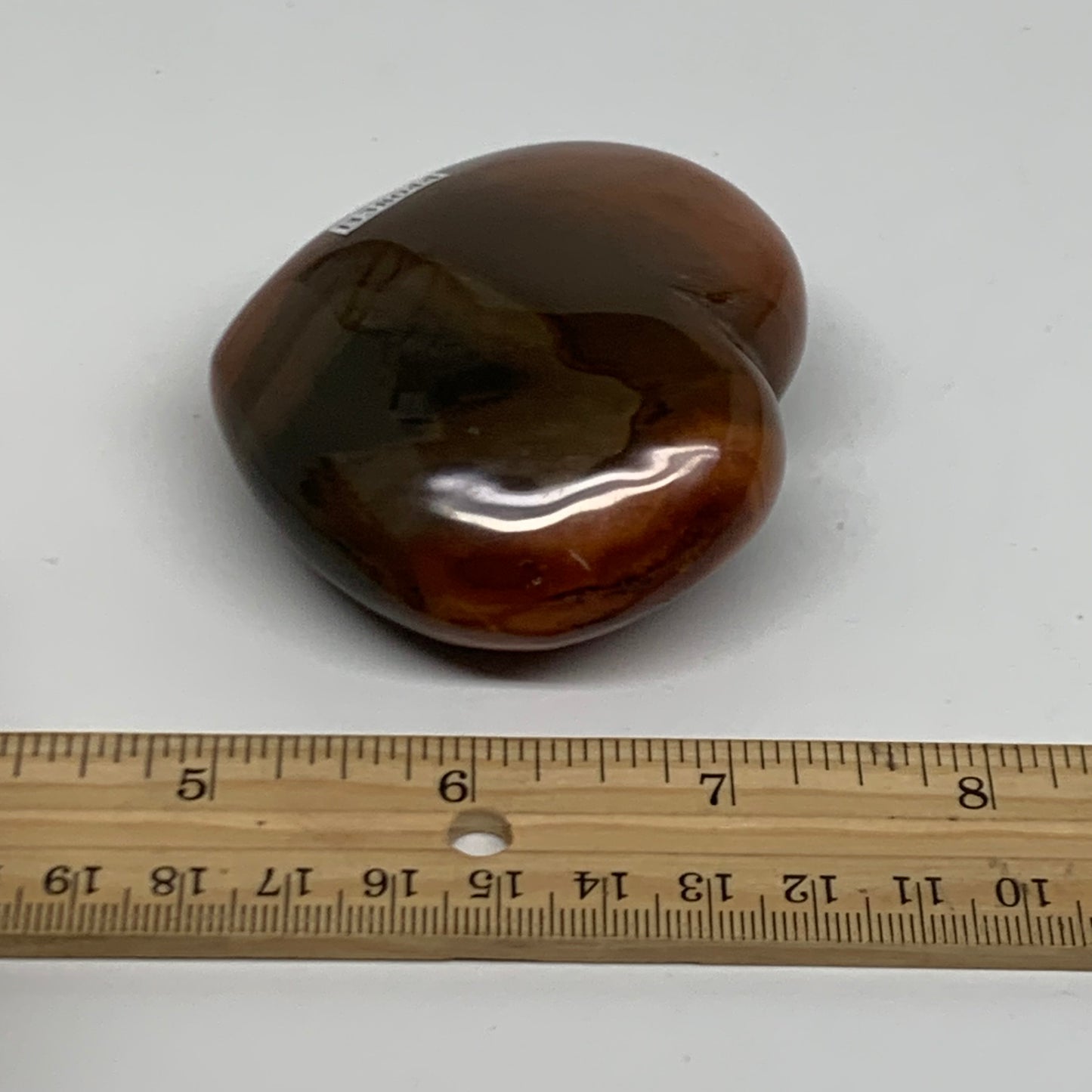 0.37 lbs, 2.5"x2.7"x1.2", Polychrome Jasper Heart Polished Crystal, B38044