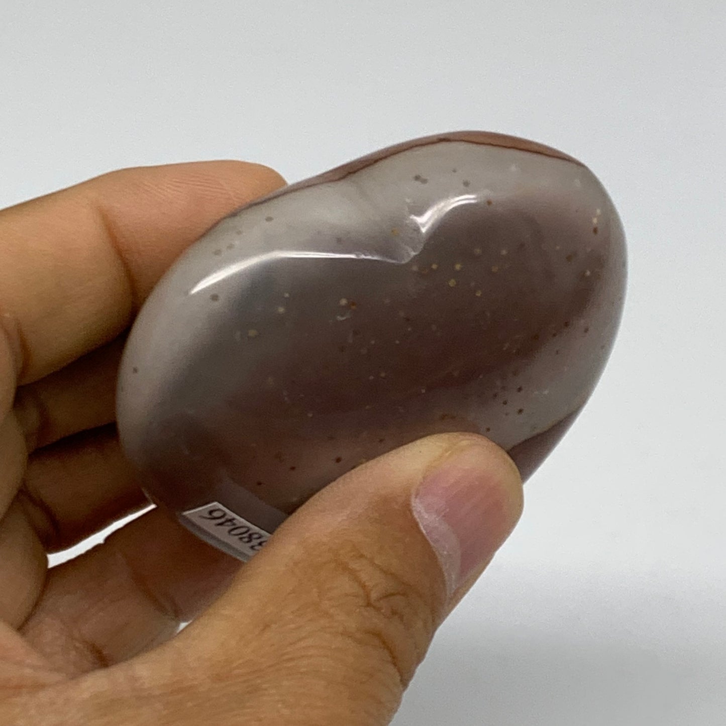 0.26 lbs, 2.2"x2.4"x1.1", Polychrome Jasper Heart Polished Crystal, B38046