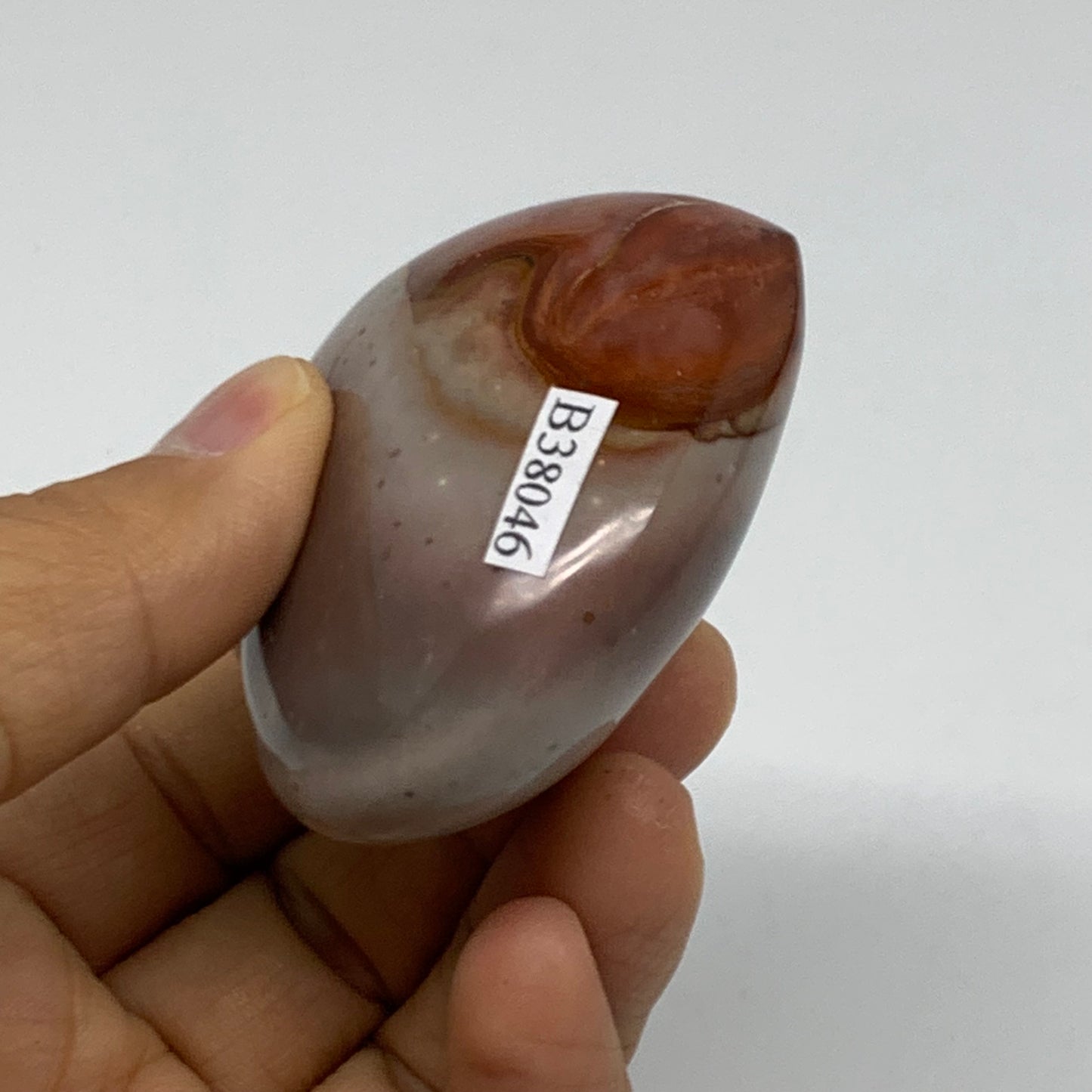 0.26 lbs, 2.2"x2.4"x1.1", Polychrome Jasper Heart Polished Crystal, B38046