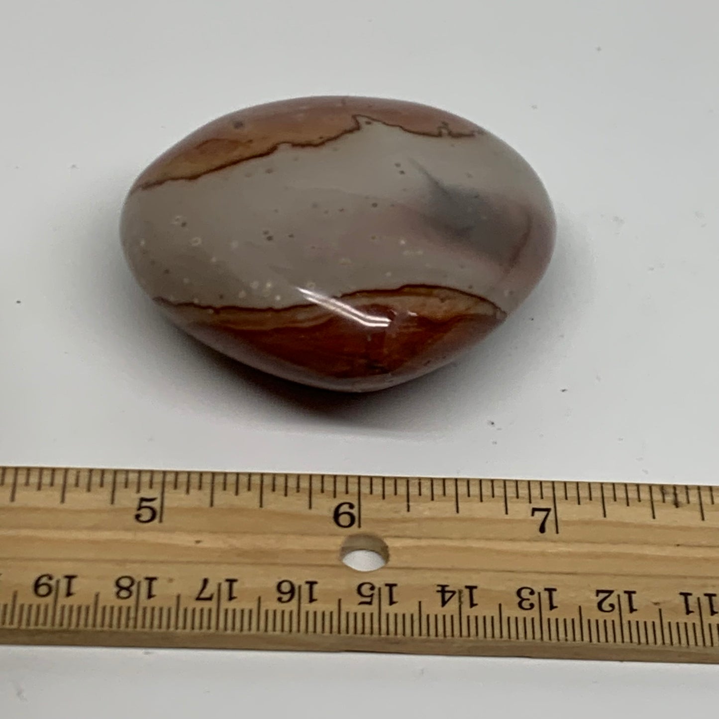 0.26 lbs, 2.2"x2.4"x1.1", Polychrome Jasper Heart Polished Crystal, B38046