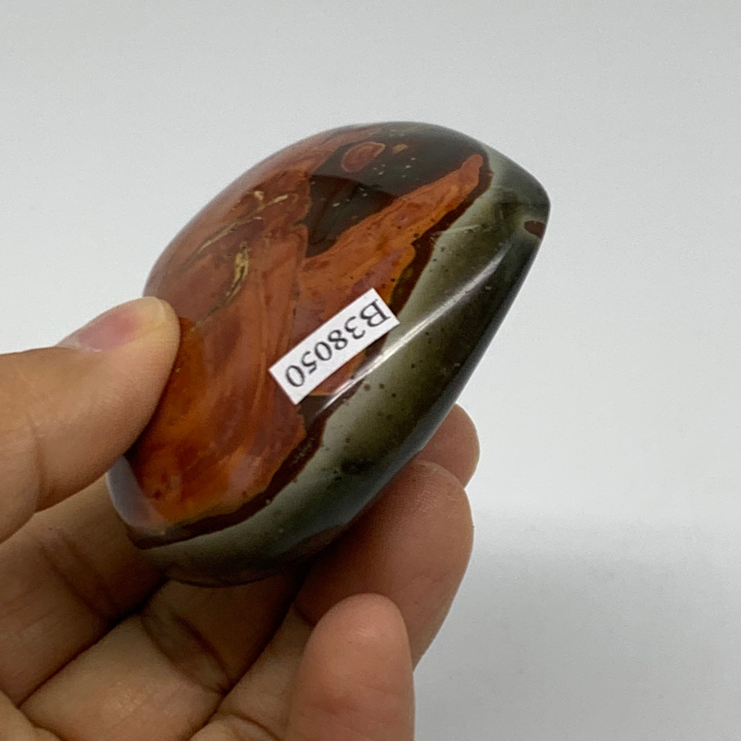 0.29 lbs, 2.3"x2.7"x1", Polychrome Jasper Heart Polished Crystal, B38050