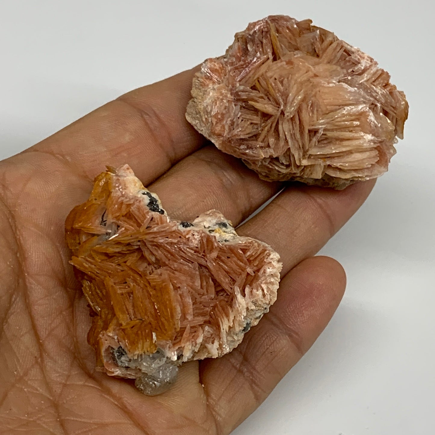 4.12 lbs, 1.1"-2.3", 56pcs Lot, Small Golden Barite Mineral Specimen, B33563