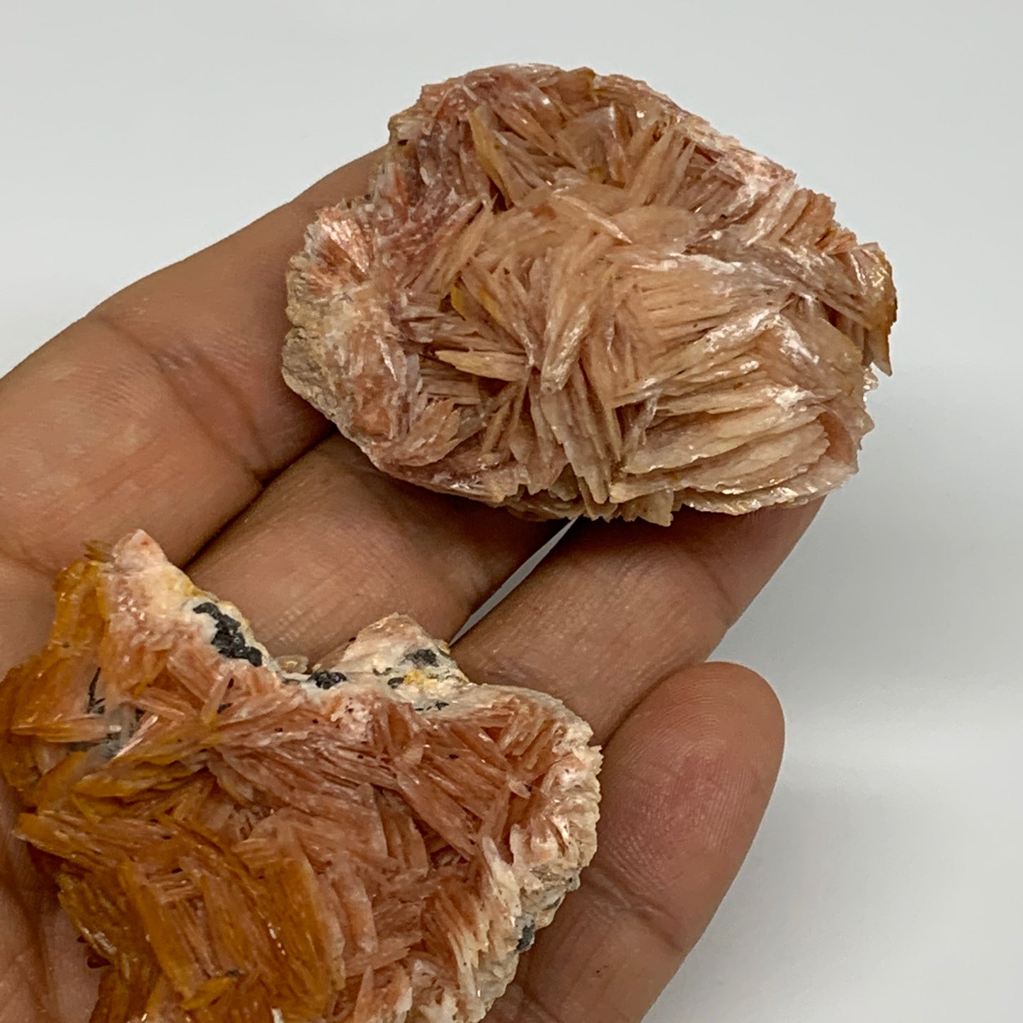 4.12 lbs, 1.1"-2.3", 56pcs Lot, Small Golden Barite Mineral Specimen, B33563