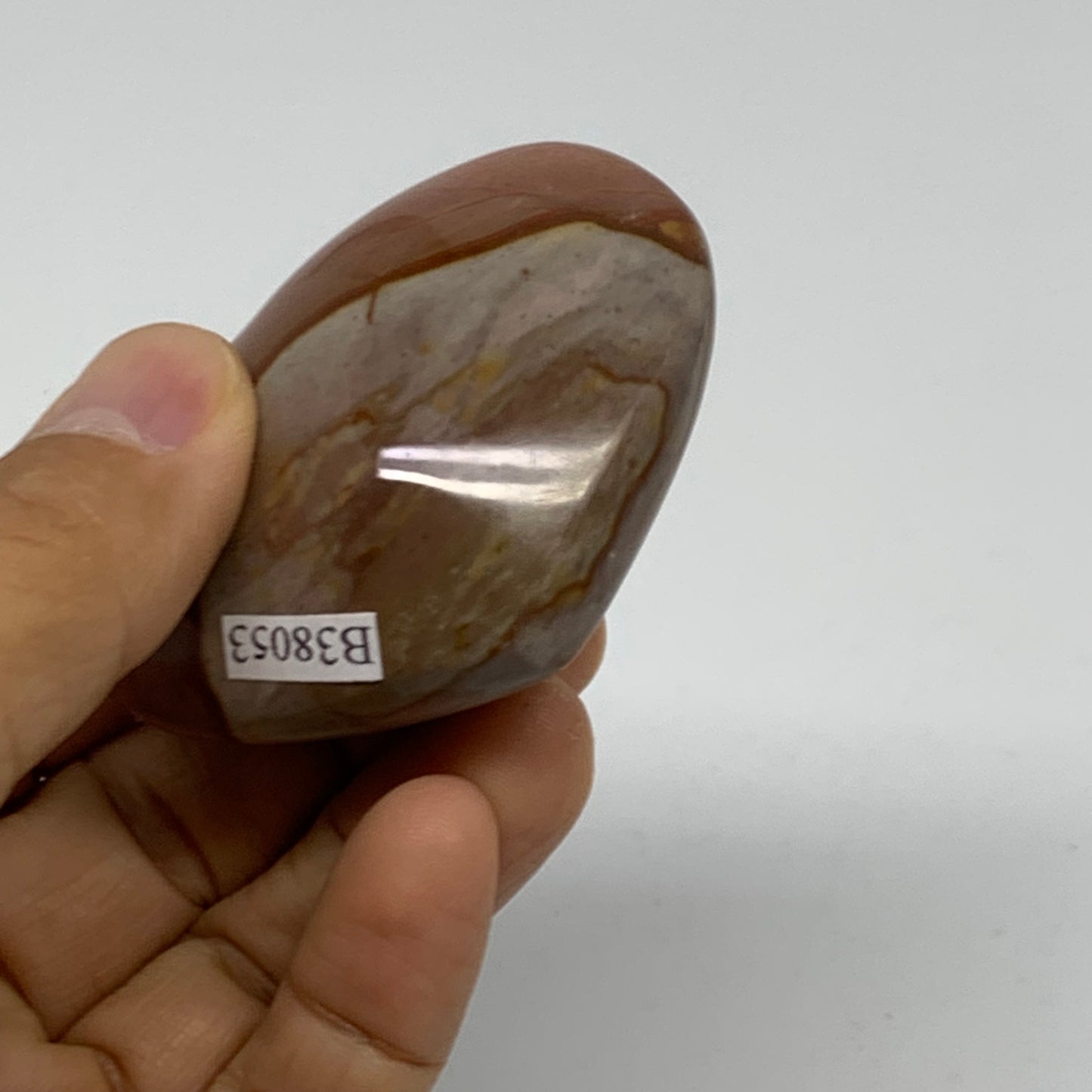 0.20 lbs, 1.8"x2.4"x1.1", Polychrome Jasper Heart Polished Crystal, B38053
