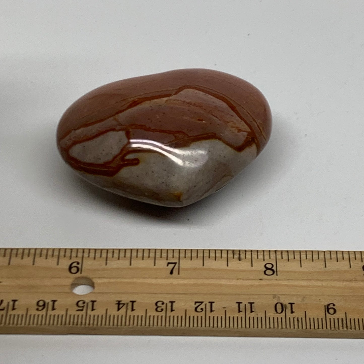 0.20 lbs, 1.8"x2.4"x1.1", Polychrome Jasper Heart Polished Crystal, B38053
