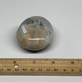 140g, 2.2"x2"x1.3" Natural Ocean Jasper Palm-Stone Orbicular Jasper, B30751