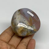 121g, 2.2"x2.2"x1.1" Natural Ocean Jasper Palm-Stone Orbicular Jasper, B30753
