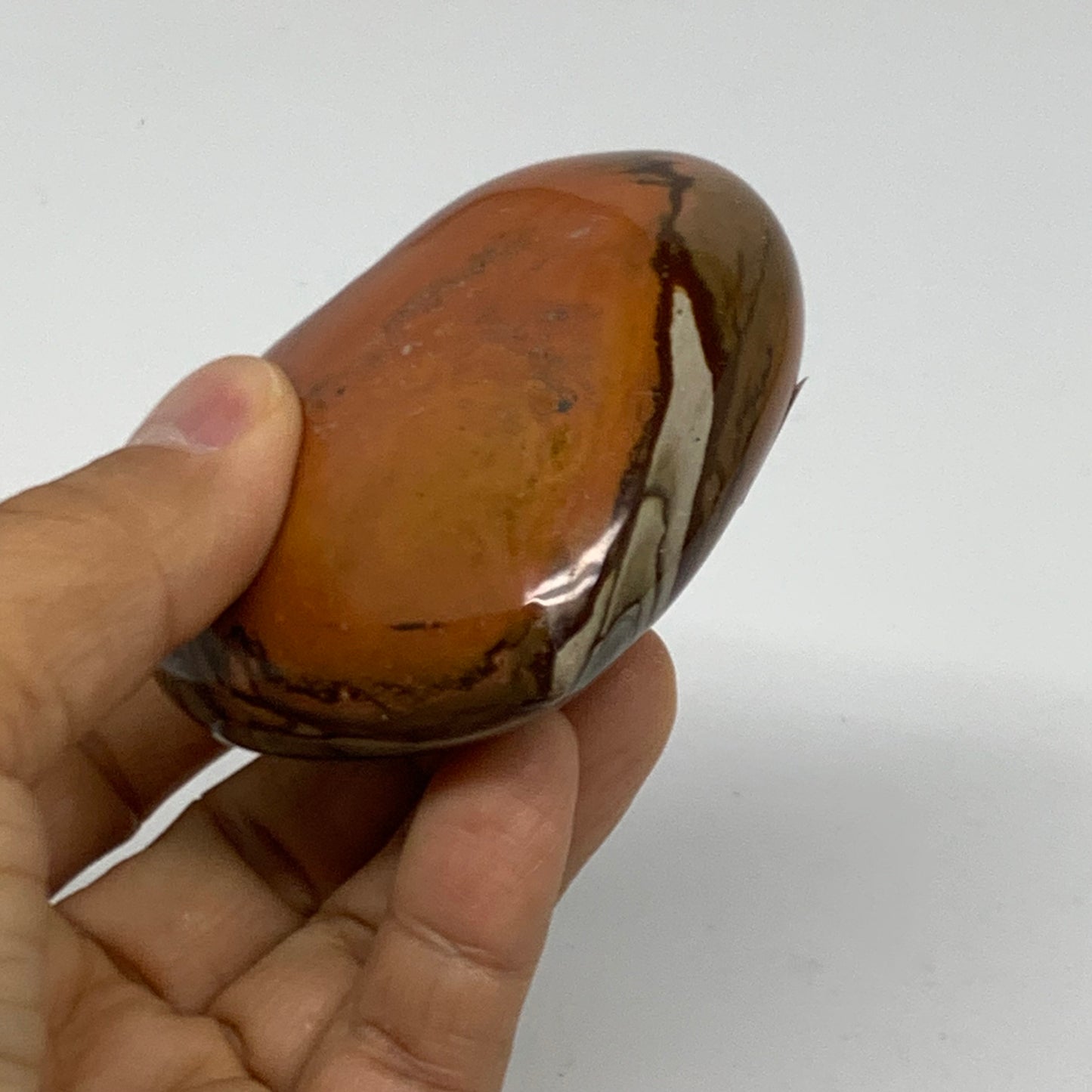 0.37 lbs, 2.4"x2.8"x1.3", Polychrome Jasper Heart Polished Crystal, B38056