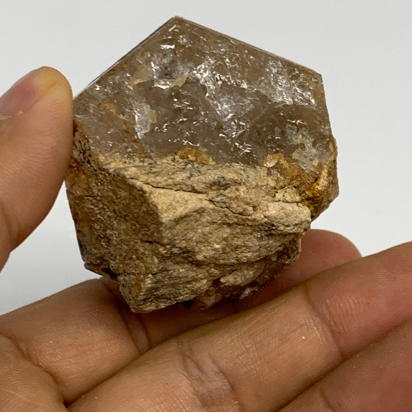 101.3g,  2.1"x1.8"x1.7", Natural Window Quartz Crystal Terminated @Pakistan,B277