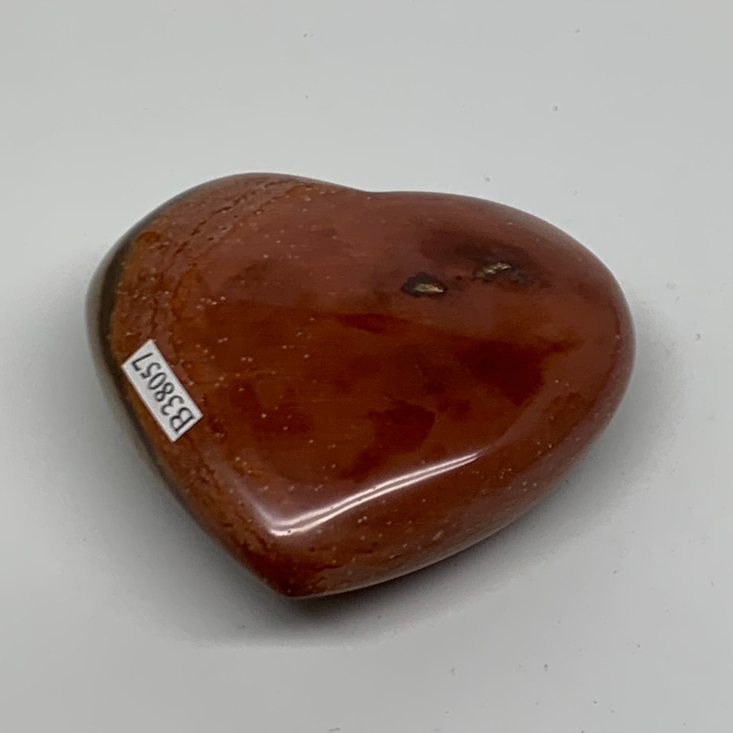0.35 lbs, 2.6"x2.8"x1.1", Polychrome Jasper Heart Polished Crystal, B38057