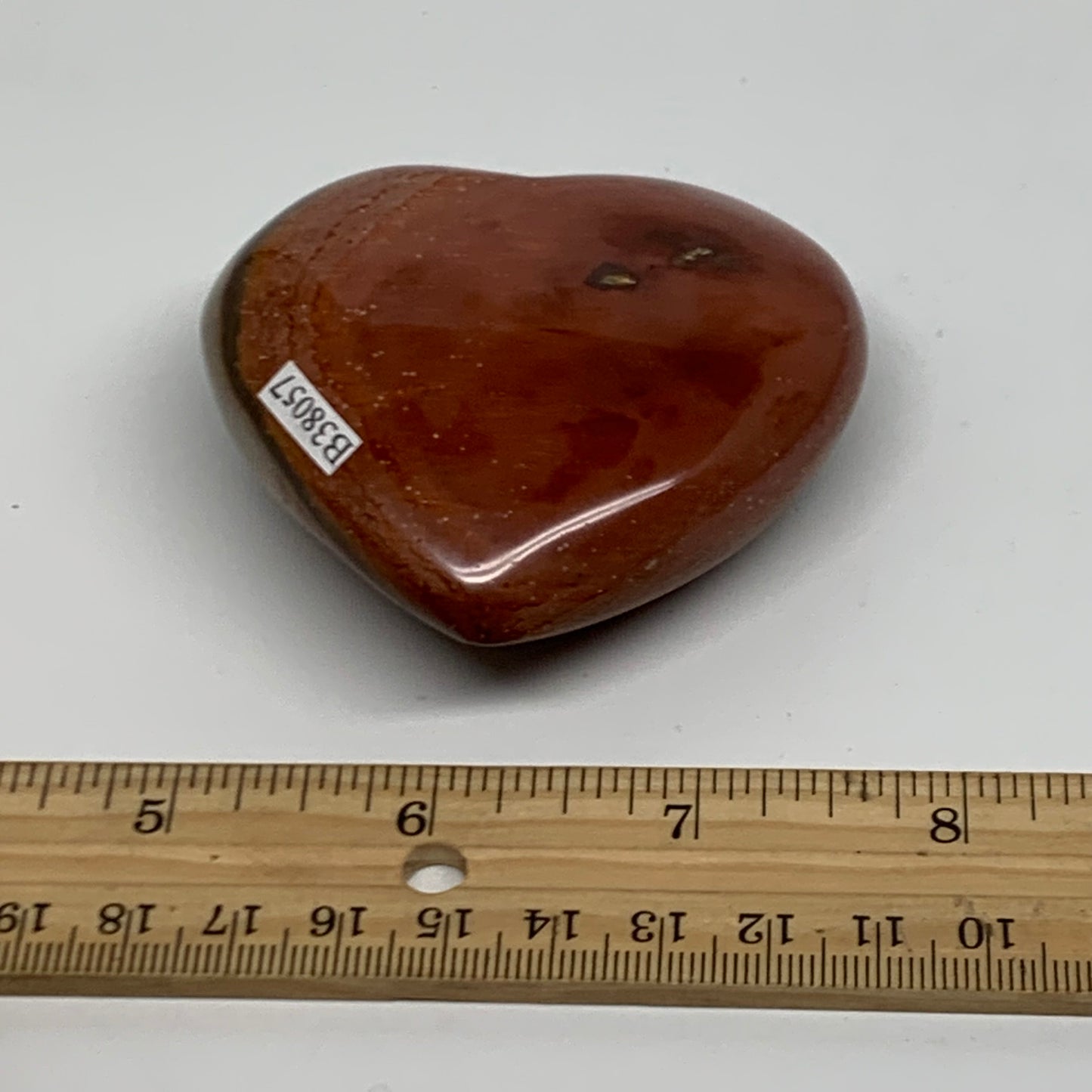 0.35 lbs, 2.6"x2.8"x1.1", Polychrome Jasper Heart Polished Crystal, B38057