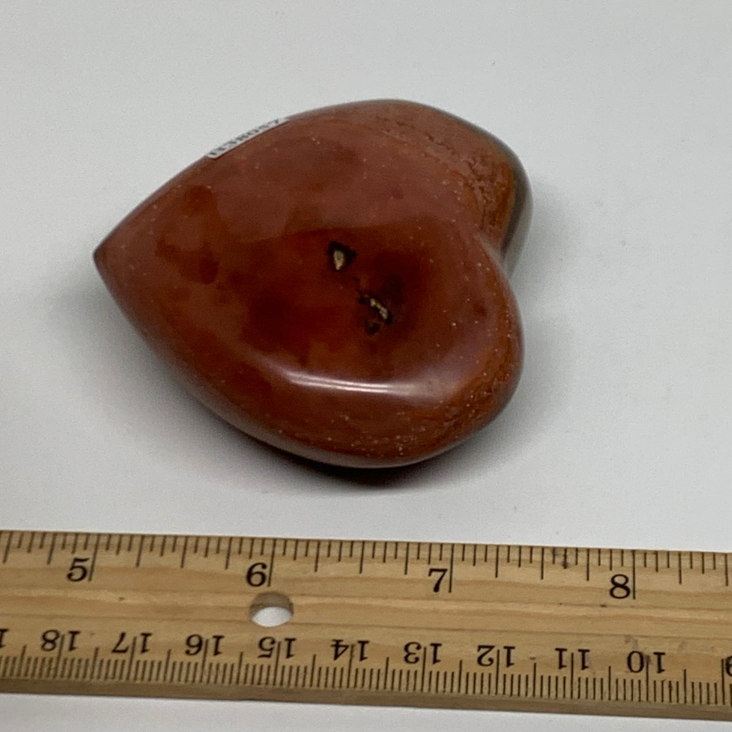 0.35 lbs, 2.6"x2.8"x1.1", Polychrome Jasper Heart Polished Crystal, B38057