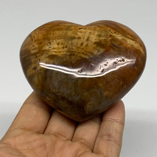 0.56 lbs, 2.7"x3.3"x1.3", Polychrome Jasper Heart Polished Crystal, B38058