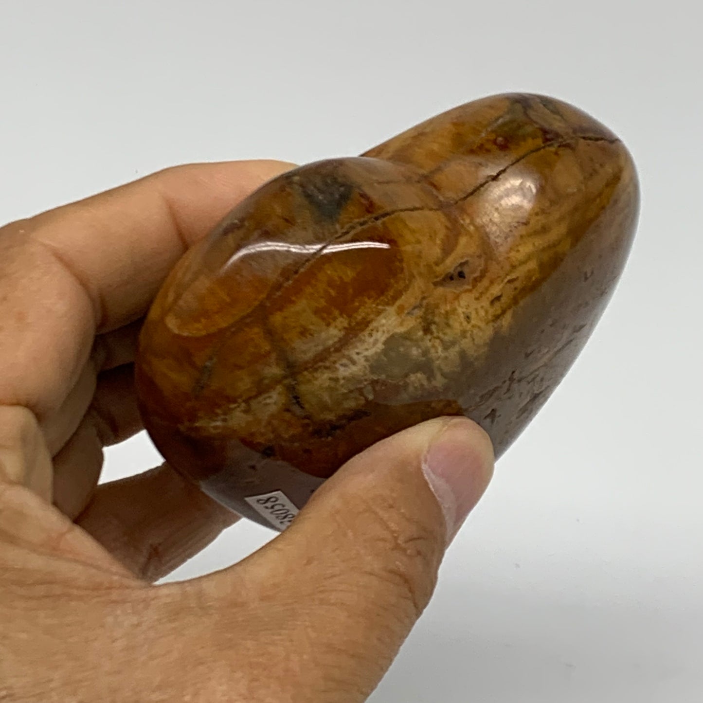 0.56 lbs, 2.7"x3.3"x1.3", Polychrome Jasper Heart Polished Crystal, B38058