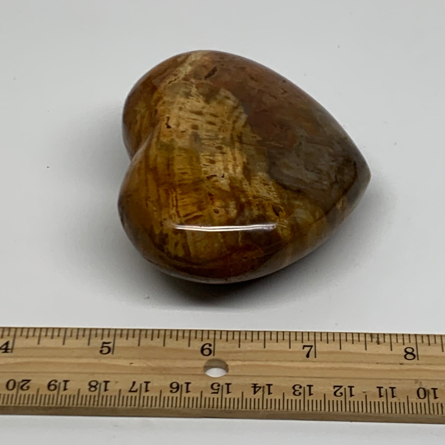0.56 lbs, 2.7"x3.3"x1.3", Polychrome Jasper Heart Polished Crystal, B38058