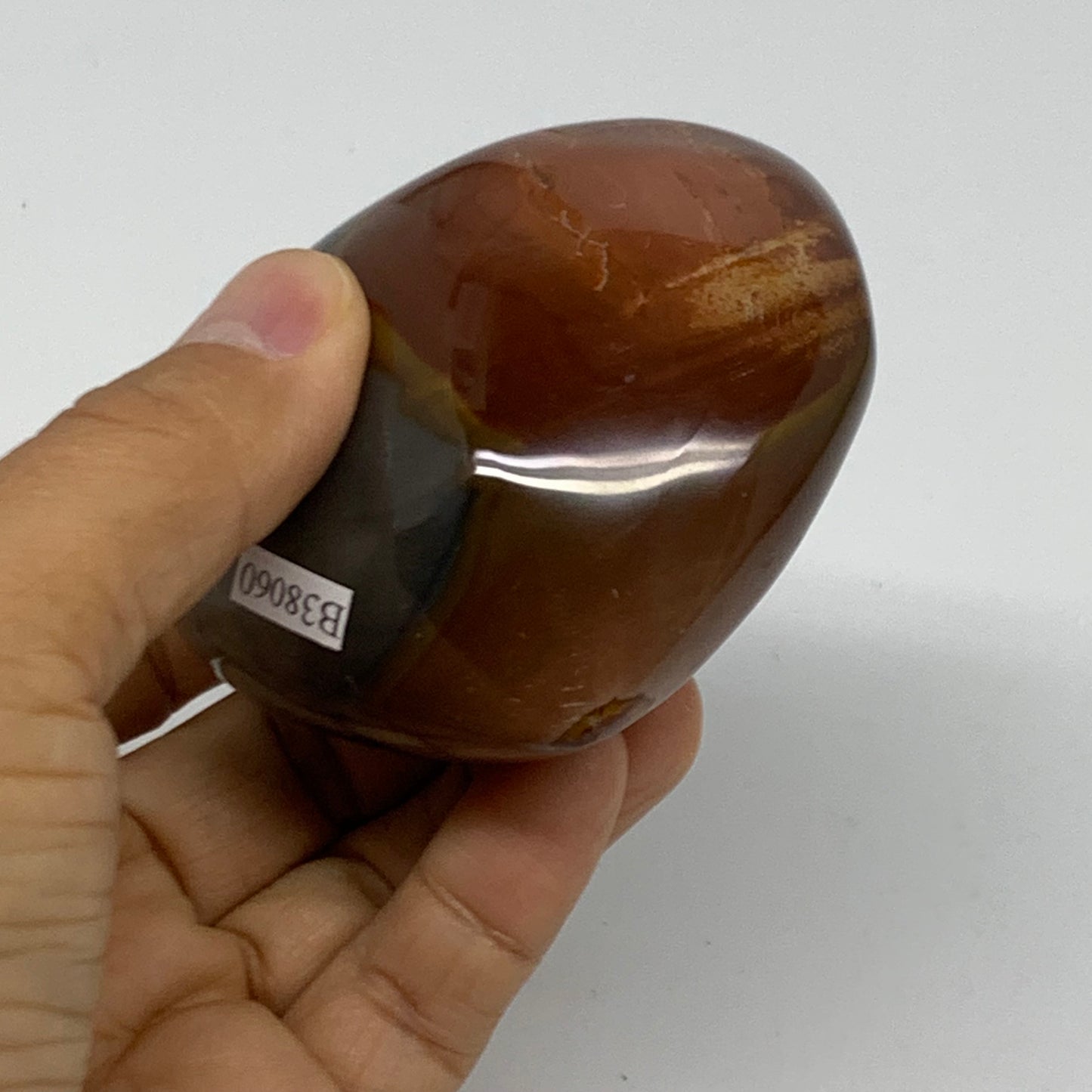 0.56 lbs, 2.7"x2.8"x1.6", Polychrome Jasper Heart Polished Crystal, B38060