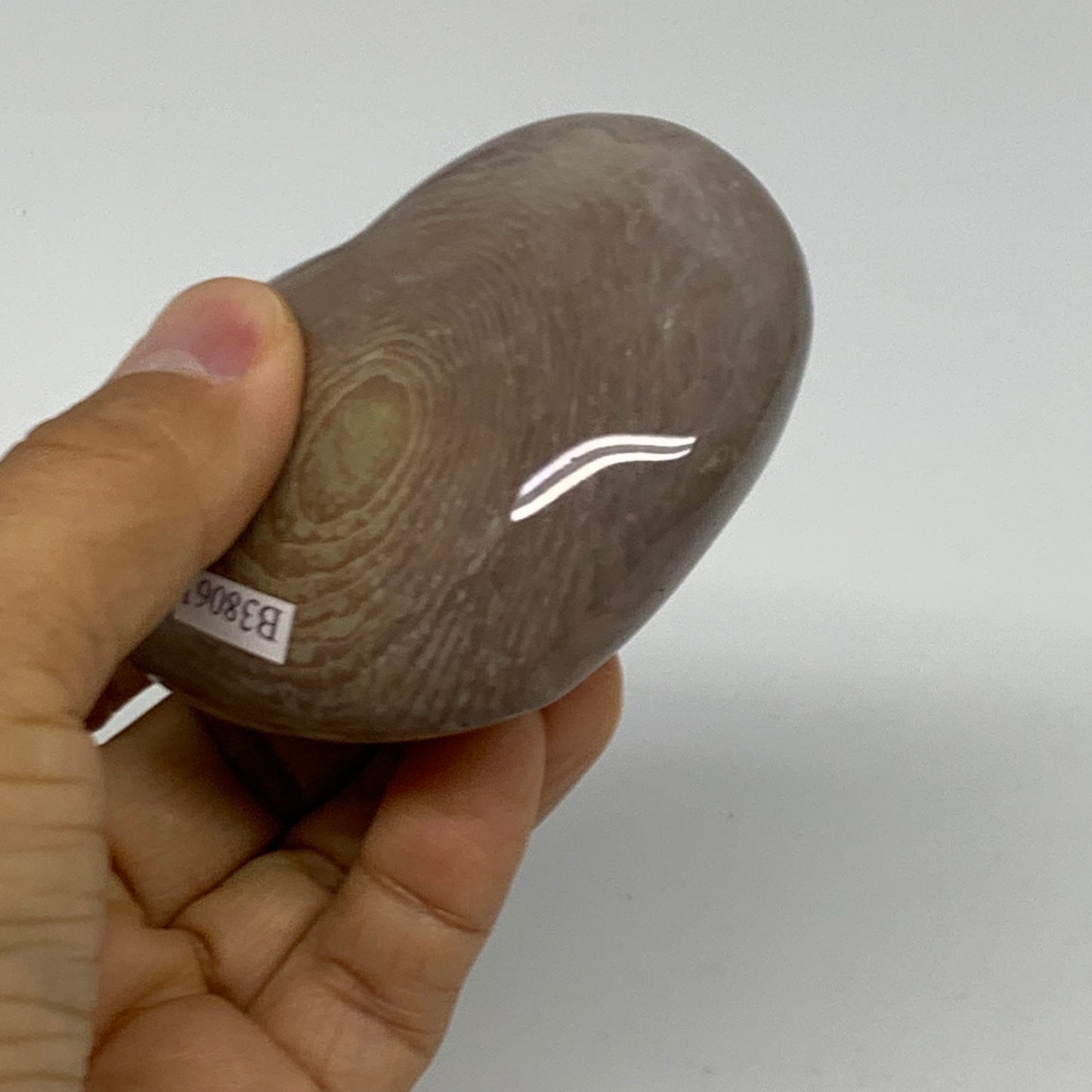 0.44 lbs, 2.4"x3"x1.3", Polychrome Jasper Heart Polished Crystal, B38061