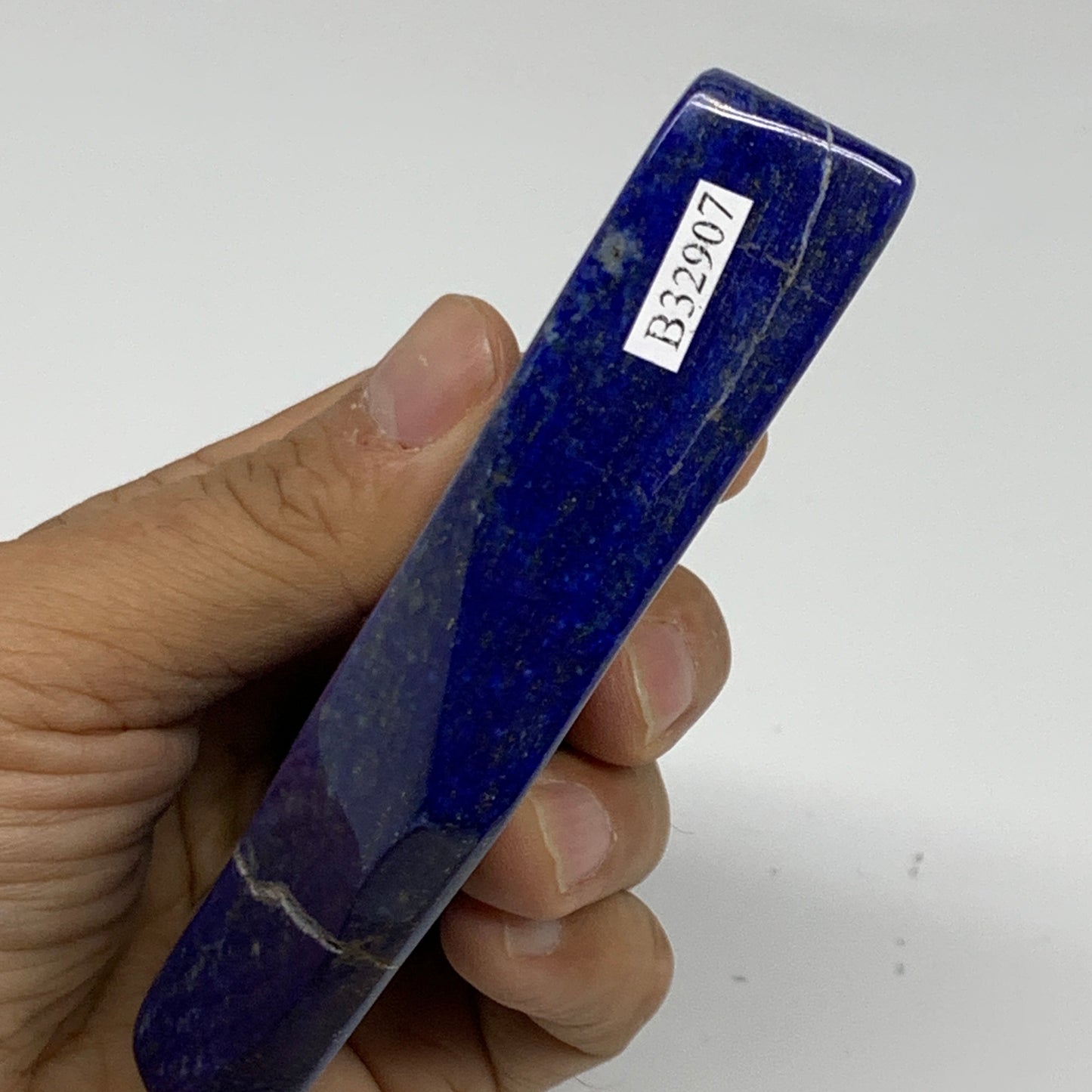 0.7 lbs, 4.3"x2.6"x0.7" Natural Freeform Lapis Lazuli from Afghanistan, B32907
