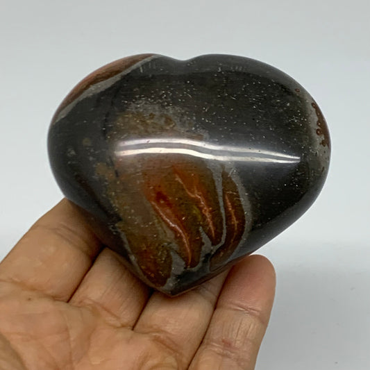 0.50 lbs, 2.7"x3"x1.4", Polychrome Jasper Heart Polished Crystal, B38066