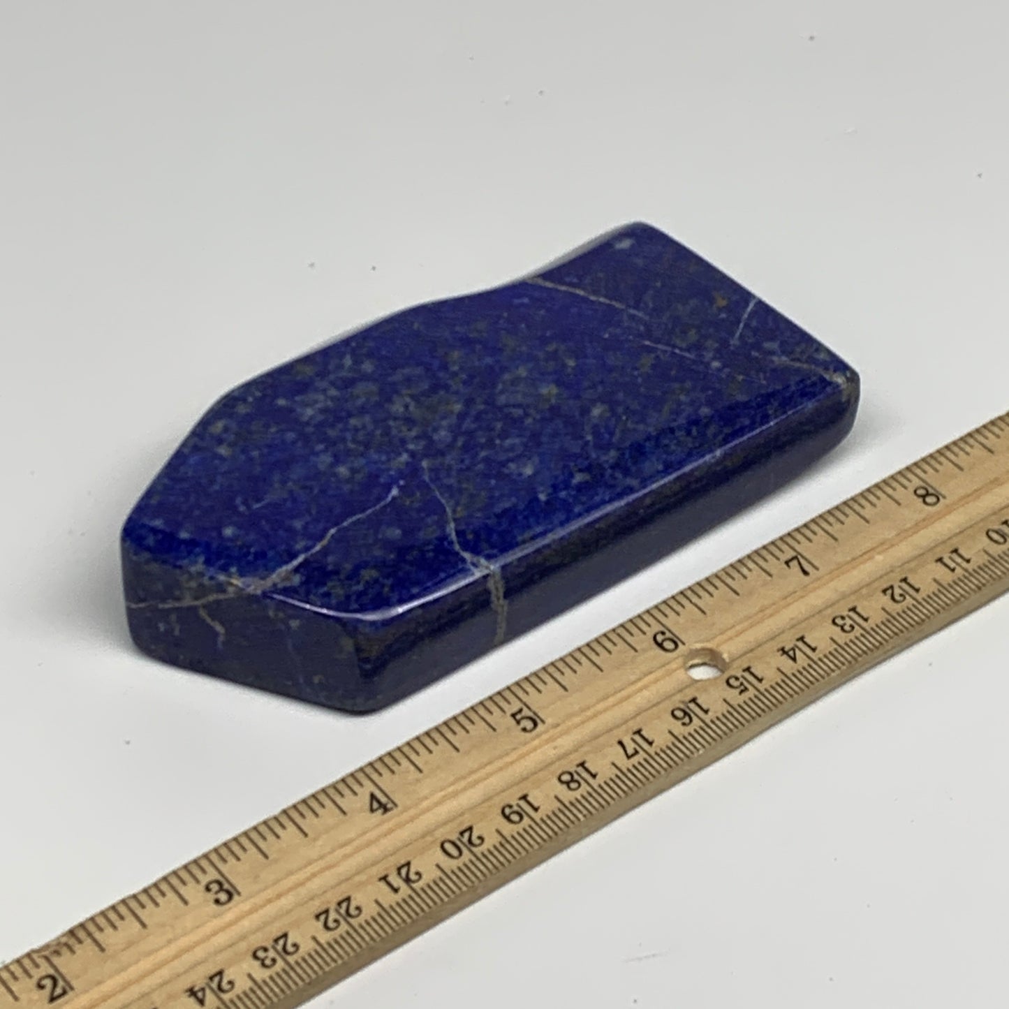 0.7 lbs, 4.3"x2.6"x0.7" Natural Freeform Lapis Lazuli from Afghanistan, B32907