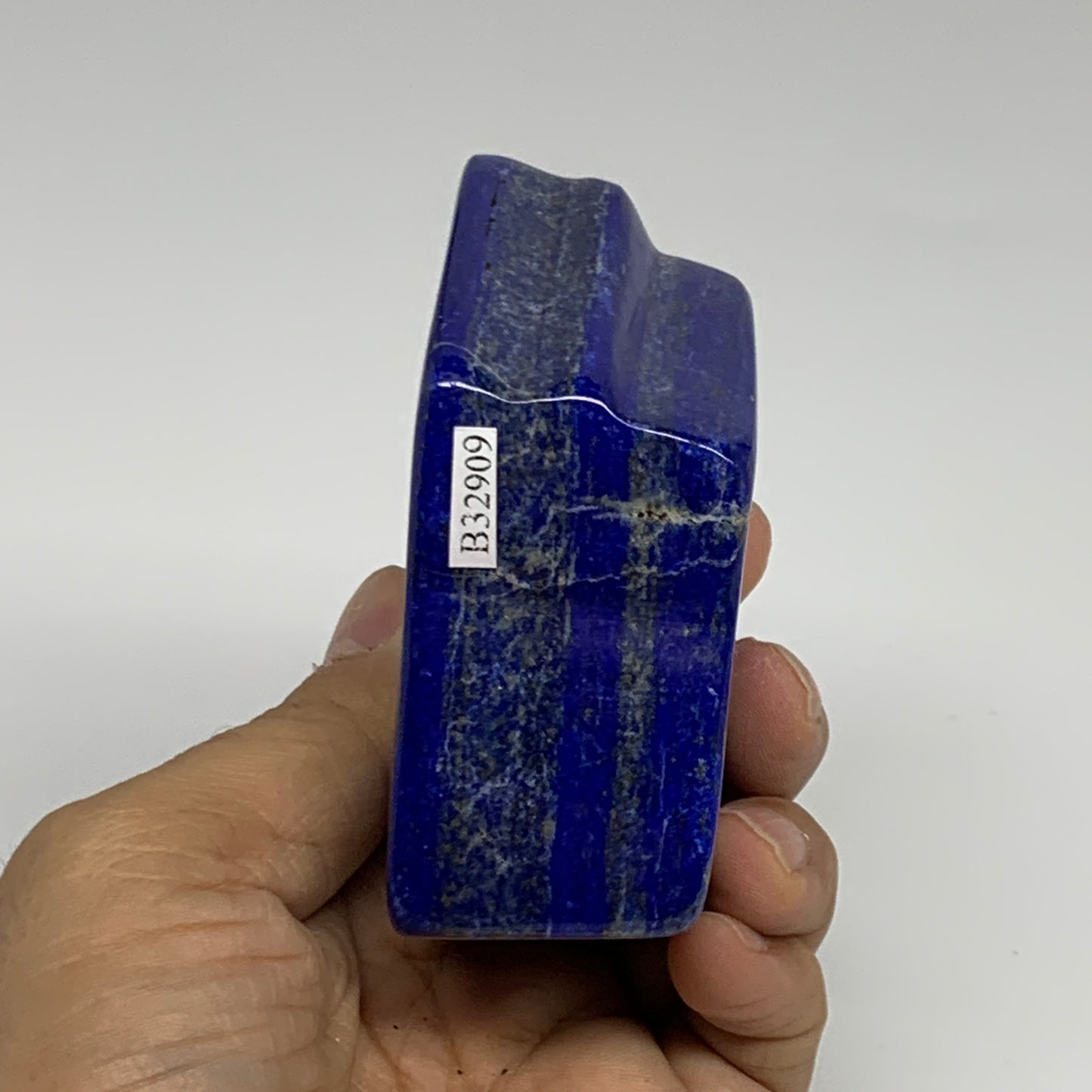 0.78 lbs, 3.4"x2"x1.4" Natural Freeform Lapis Lazuli from Afghanistan, B32909