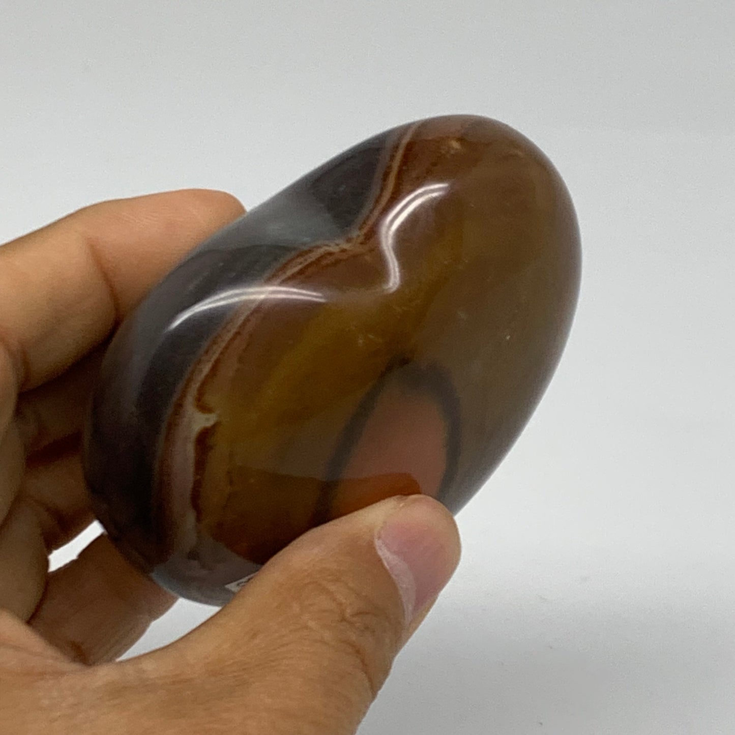 0.56 lbs, 2.8"x2.9"x1.4", Polychrome Jasper Heart Polished Crystal, B38068