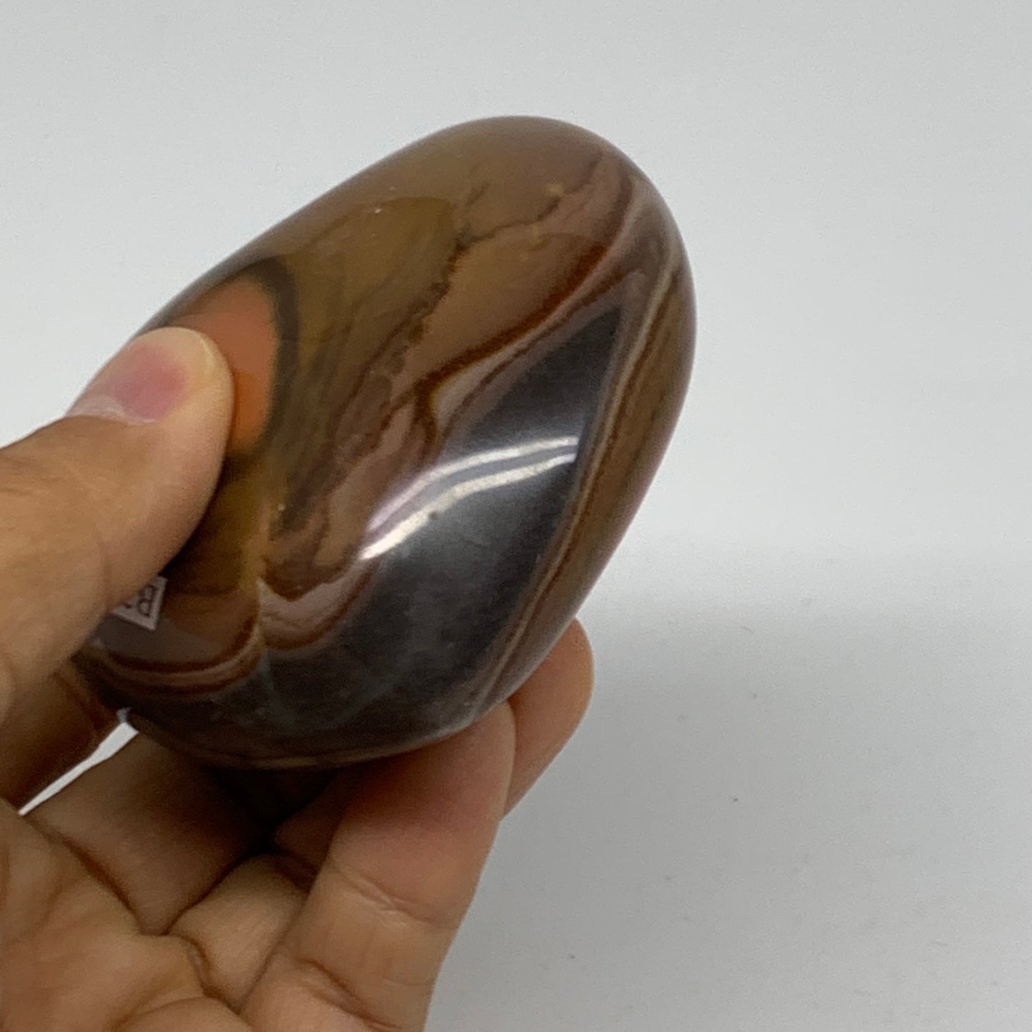 0.56 lbs, 2.8"x2.9"x1.4", Polychrome Jasper Heart Polished Crystal, B38068