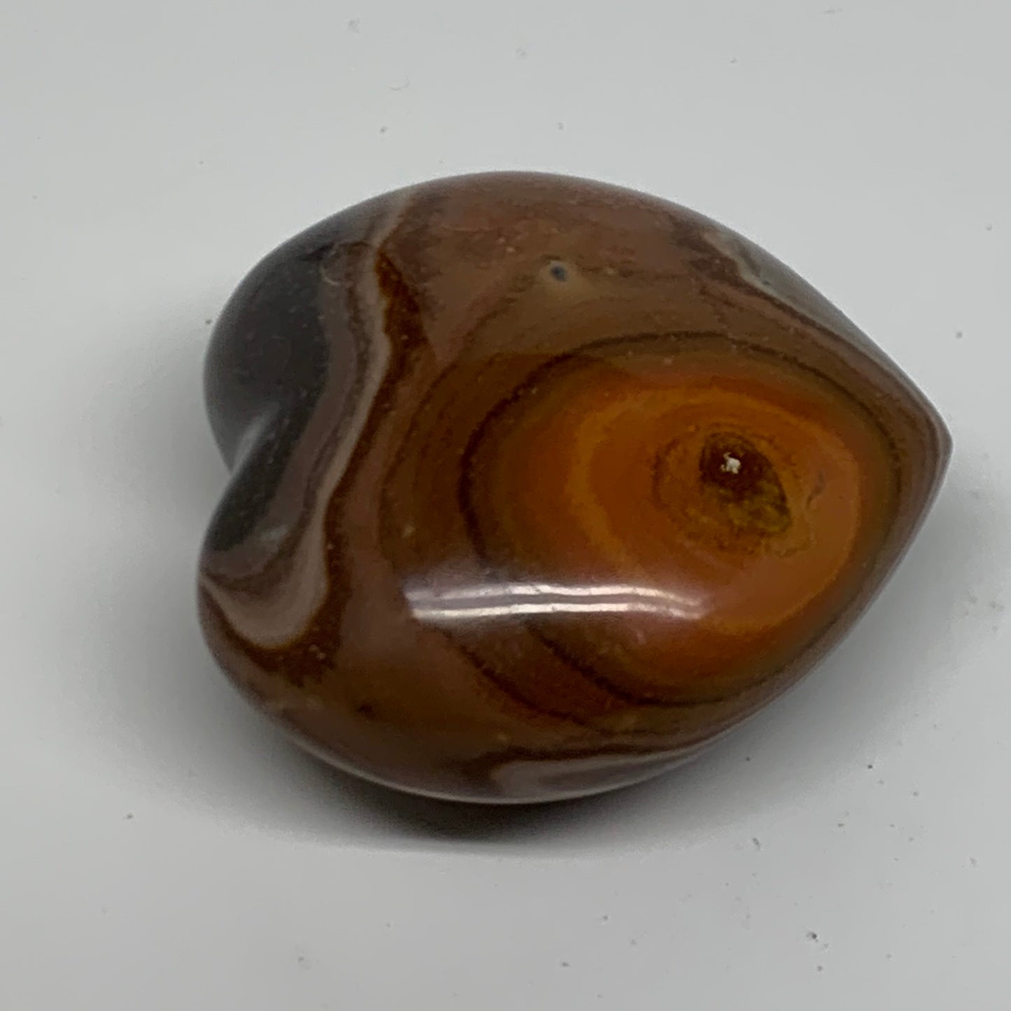 0.56 lbs, 2.8"x2.9"x1.4", Polychrome Jasper Heart Polished Crystal, B38068
