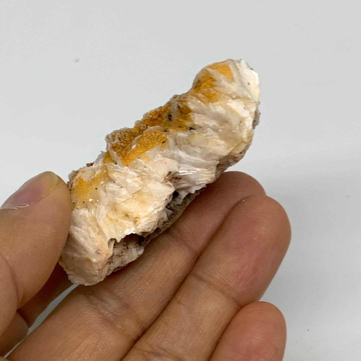 93g, 2.3"x1.7x0.9", Natural Golden Barite Mineral Specimen @Morocco, B33572