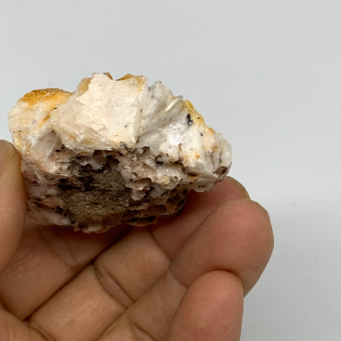 93g, 2.3"x1.7x0.9", Natural Golden Barite Mineral Specimen @Morocco, B33572