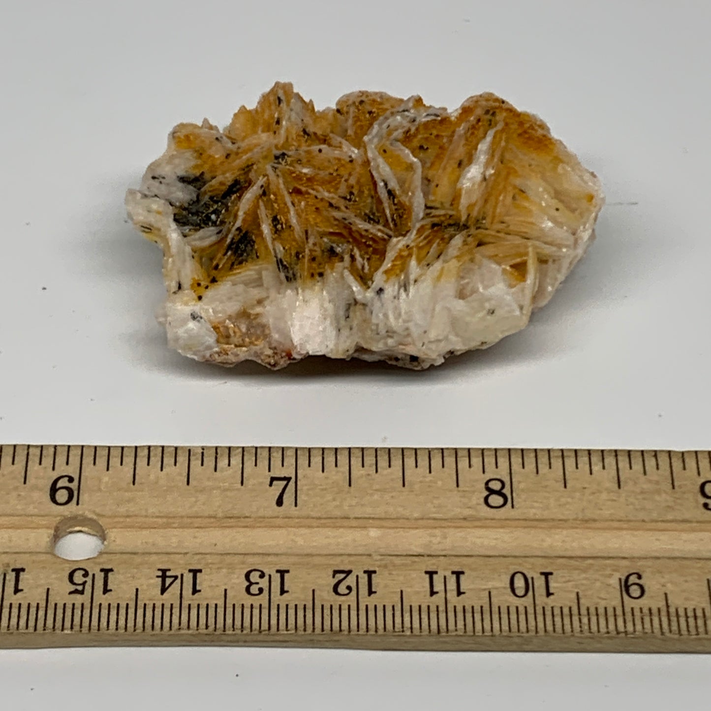 93g, 2.3"x1.7x0.9", Natural Golden Barite Mineral Specimen @Morocco, B33572