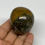 125.1g, 2"x1.7"x1.5" Natural Ocean Jasper Palm-Stone Orbicular Jasper, B30826