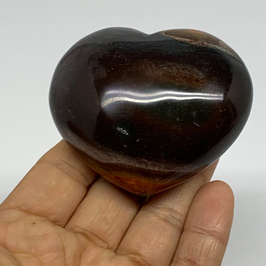 0.33 lbs, 2.3"x2.6"x1.2", Polychrome Jasper Heart Polished Crystal, B38072
