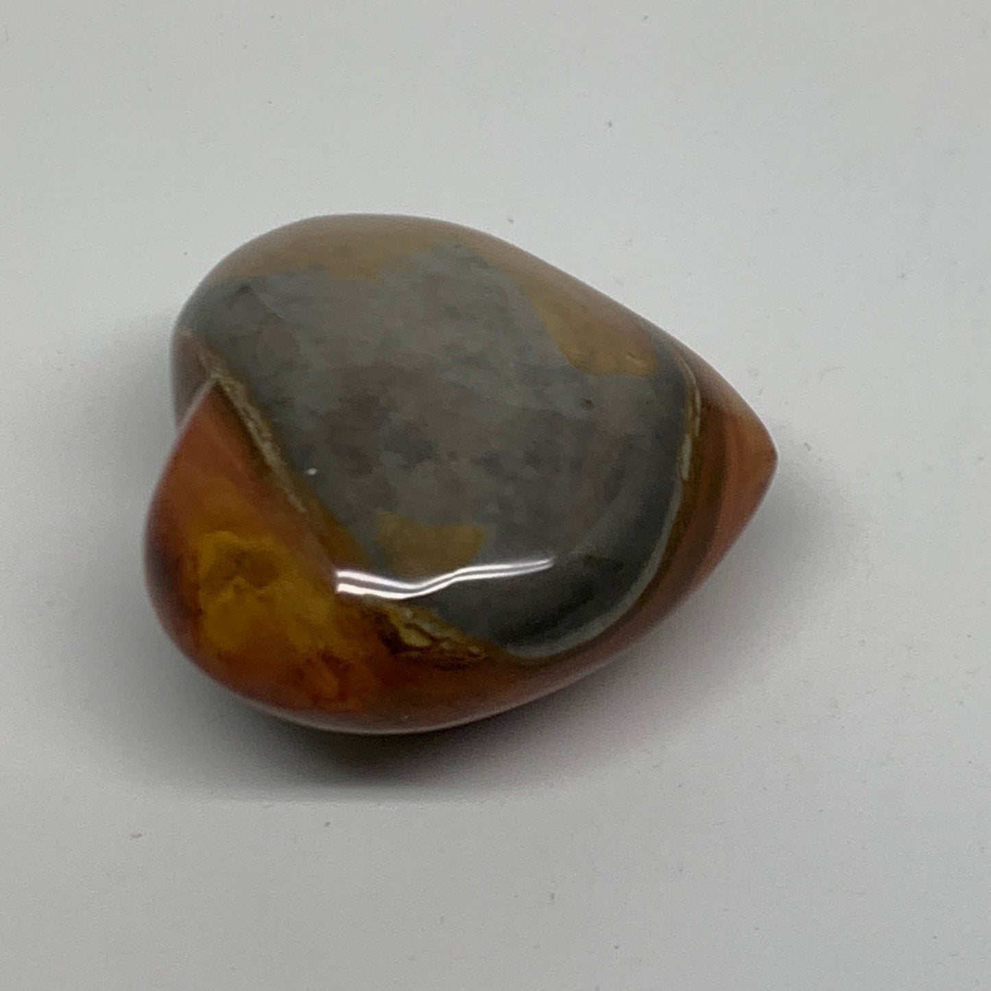 0.29 lbs, 2.2"x2.5"x1.2", Polychrome Jasper Heart Polished Crystal, B38073